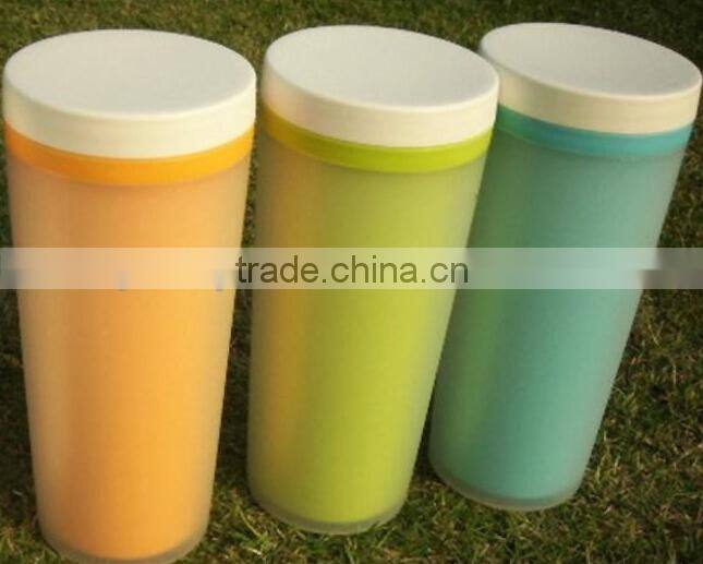 Supply fashion creative plastic double layer thermal insulation Cup (360ml)