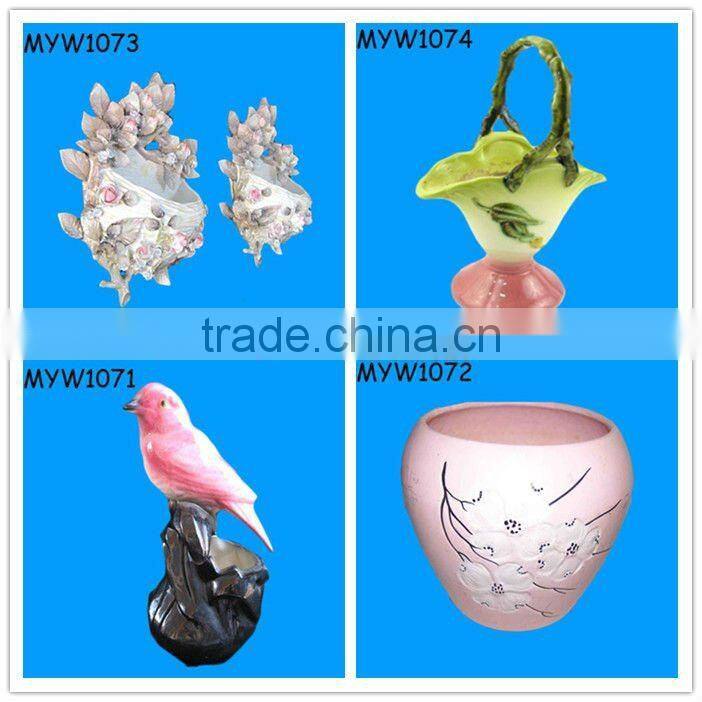 2012 new pink themed gifts ceramic flower pots containers