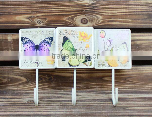 Vintage small animal metal wall hook for home decor