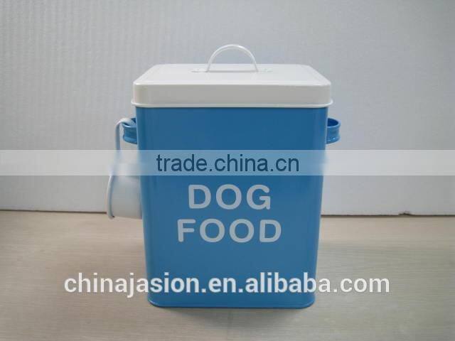 Food Container storage tin Metal Lanudry Powder Box with spoon