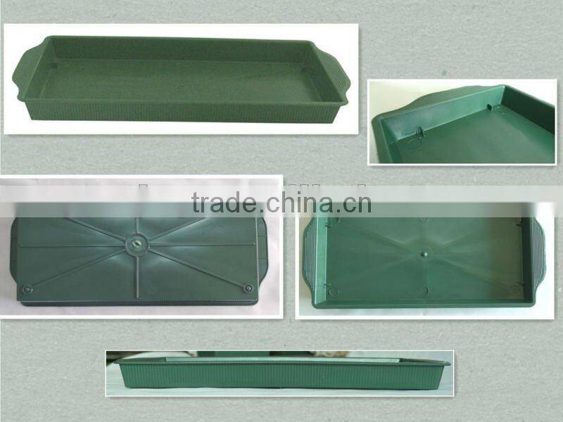 green plastic terrance trough tray /single brick foam funeral