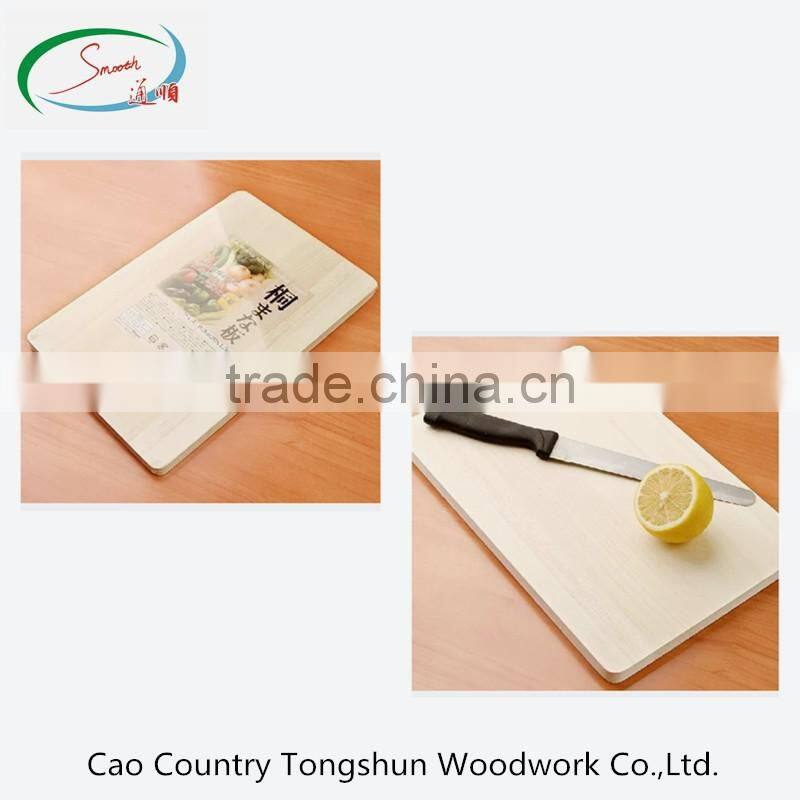 Eco-friendly healthy natural solid paulownia chopping board