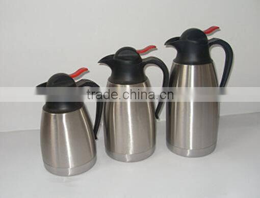 Double wall stainless steel Thermos vacuum coffeepot