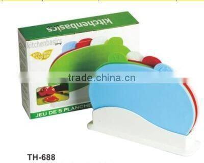 Wholesale Hot Sale 4pcs Chopping Board With Holder TH-688