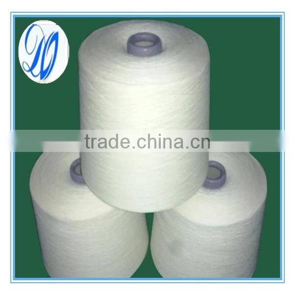 Raw white cotton spandex core spun yarn 16s ring spun