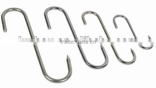 HIGH QUALITY wall coat hat hooks hardware S meat hook Slatwall Display Hook SWIVEL HOOK