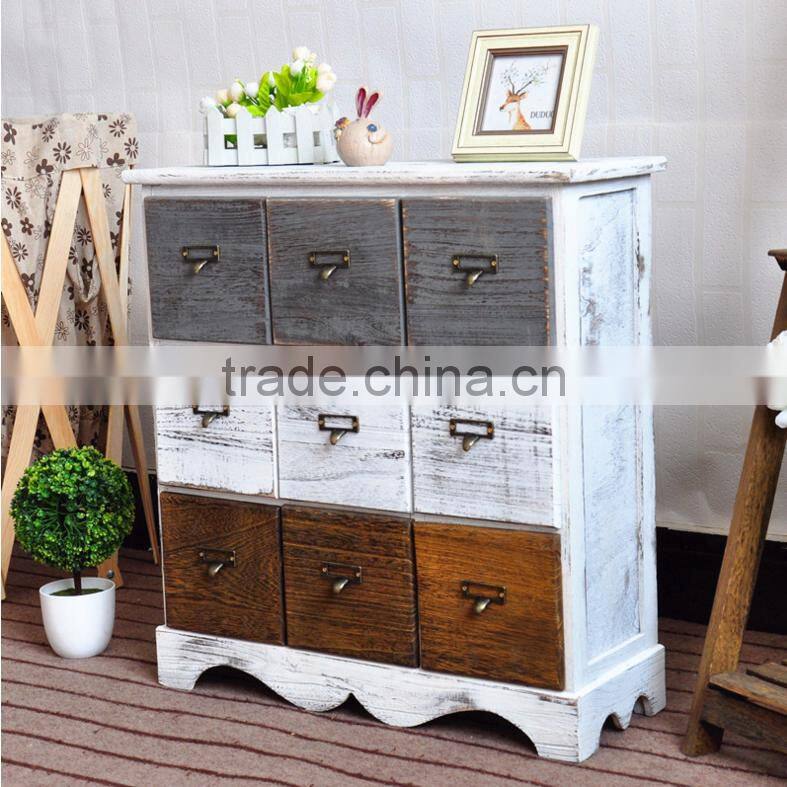 Supply of wood nine receive cabinet drawer