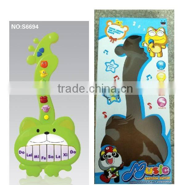 2015 hot sale musical instrument electronic educational lovely bear guitar for kids/ popular keyboard learning machine toys