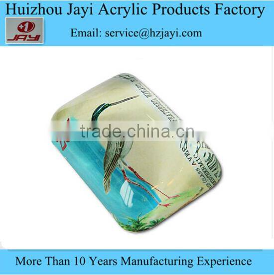 Factory wholesale handmade acrylic clear logo block/ stamp block