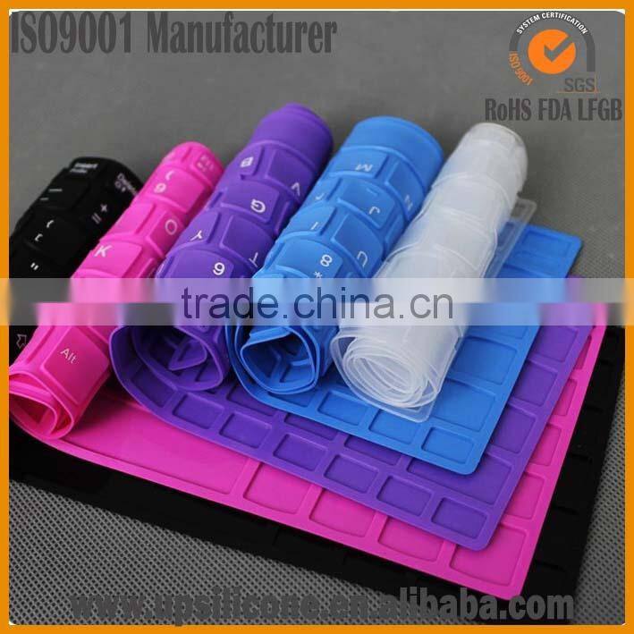 colored rubber keyboard cover tablet pc keyboard cover silicone color keyboard cover