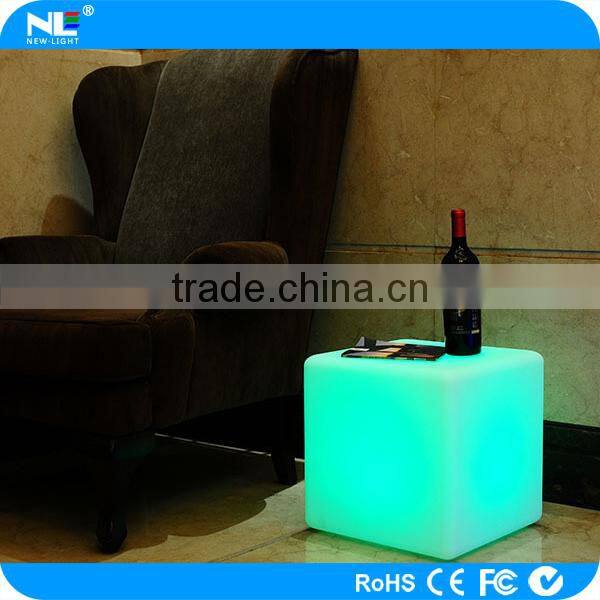 promotional illuminated outdoor LED color changing light cube furniture
