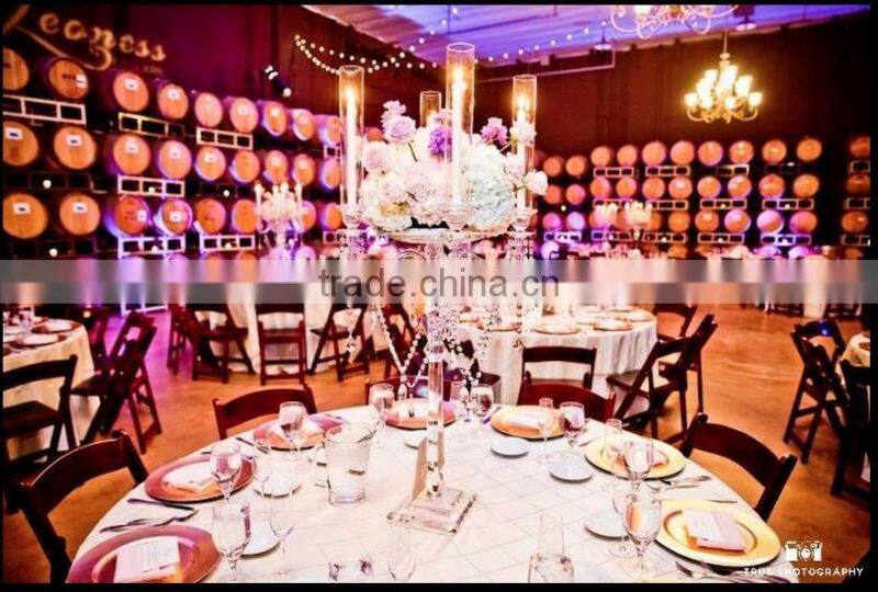 Nice tall pillar candle holders set as wedding centerpieces