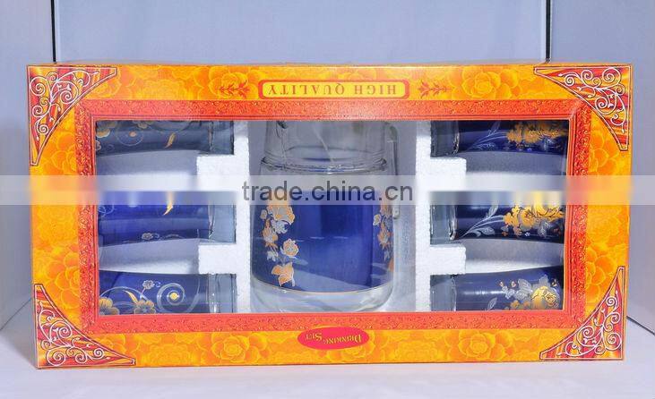 Glass Tea pot with handle and lid