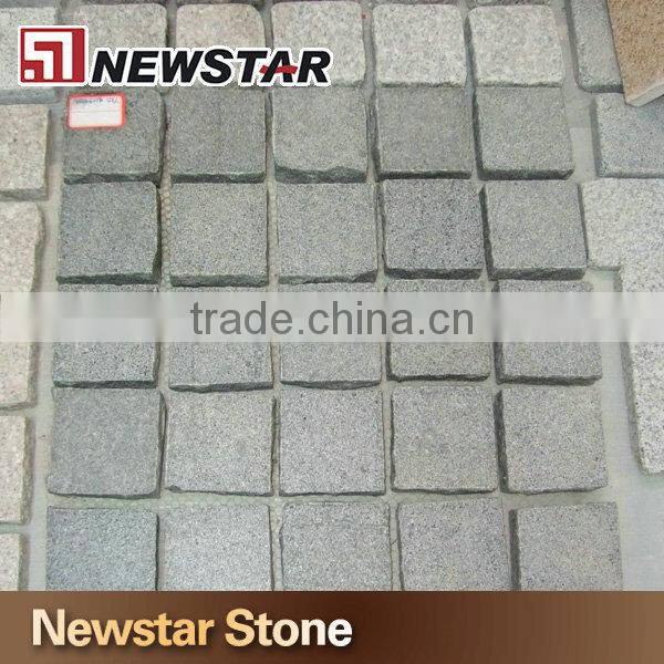 Cobblestone black paving stone black basalt pavers
