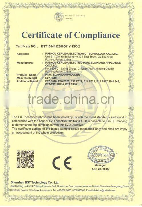 electrical E27 bakelite screw lampholder with toggle switch