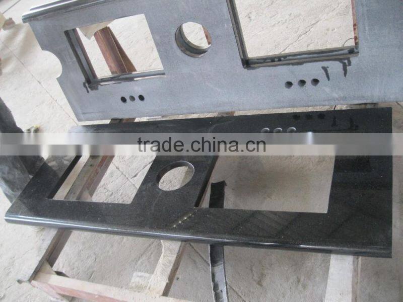 High quality Shanxi black granite kitchen counter top