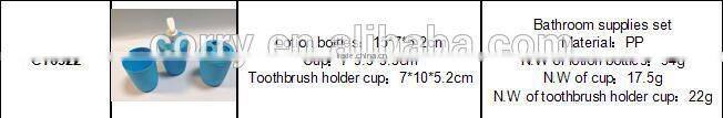 plastic Bathroom supplies set/bathroom sets /bathroom items