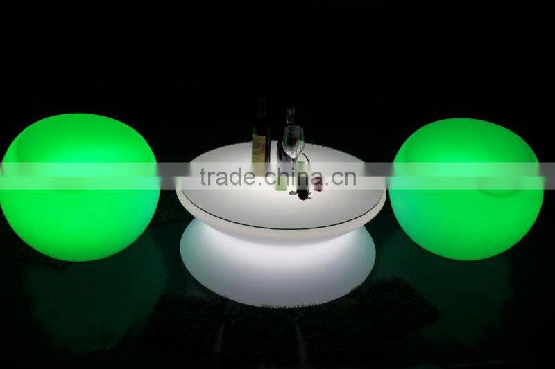 fashionable led chair, apple shape light club sofa, colar changing led bar sofa