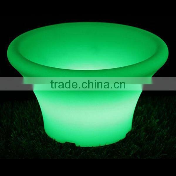 Outdoor portable lighting led fruit pot,led plastic pot for bar/party