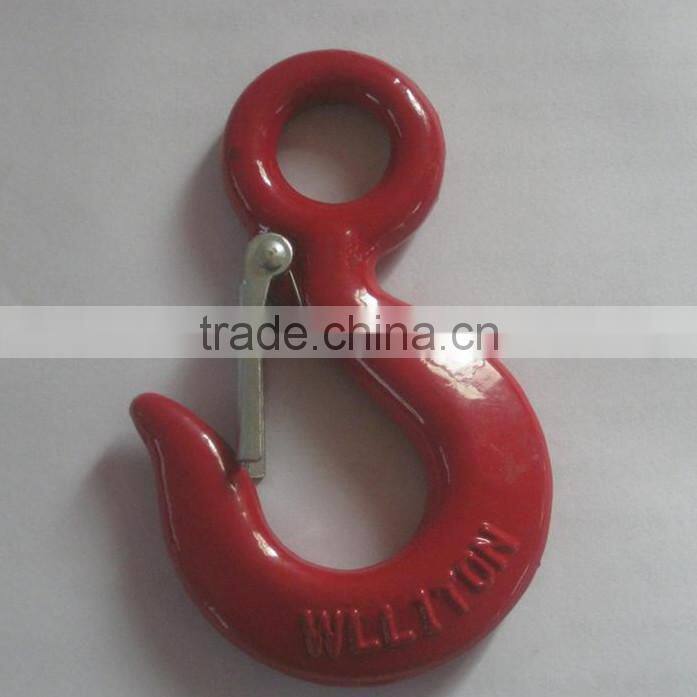 large crane hook with latch