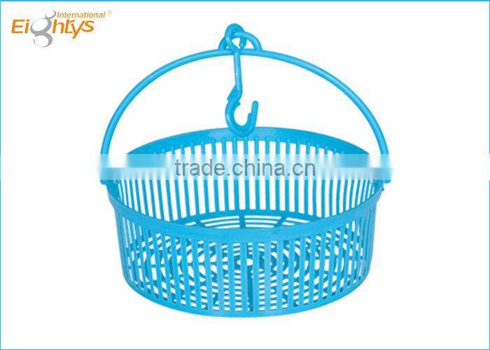 New laundry storage basket with handle and hook plastic basket