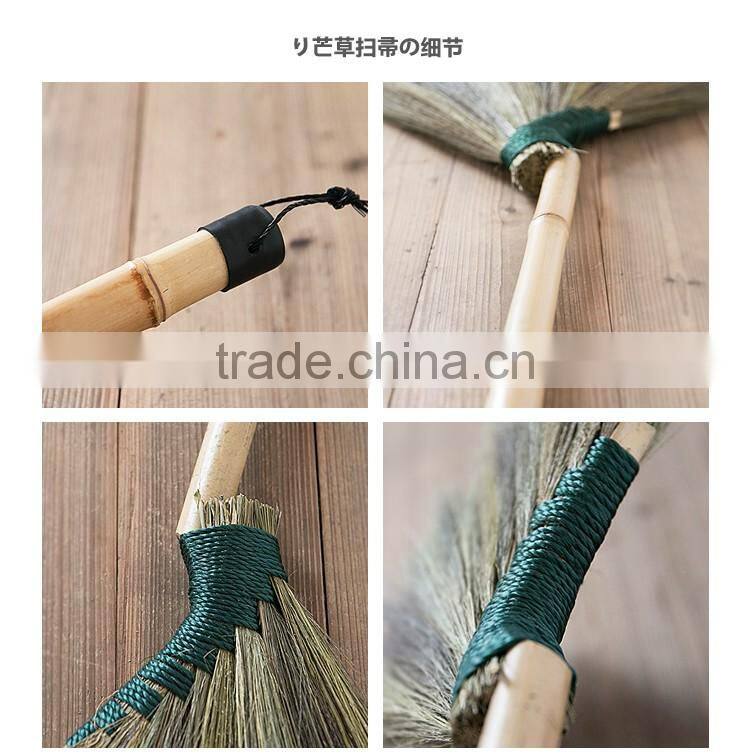 BAMBOO HANDLE SOFT GRASS BROOM