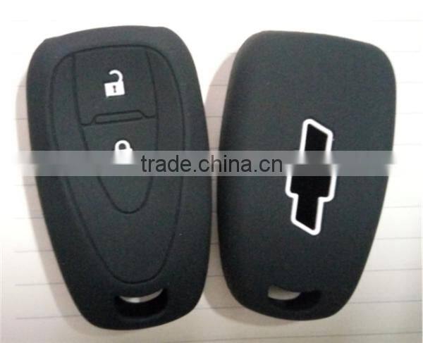 IN stock Silicone rubber key shell, key cover for chevrolt 2 buttons