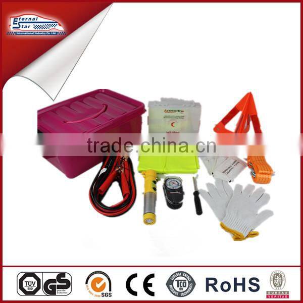 roadside emergency kit with PVC box