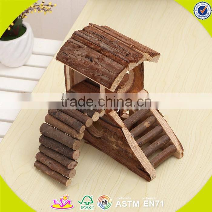 2017 New design wooden amusement facilities for hamster mini wooden amusement facilities for hamster W06F027