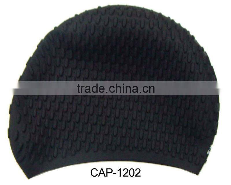 100% Silicone shark swim cap,funny swimming cap,water drop design(CAP-1200)