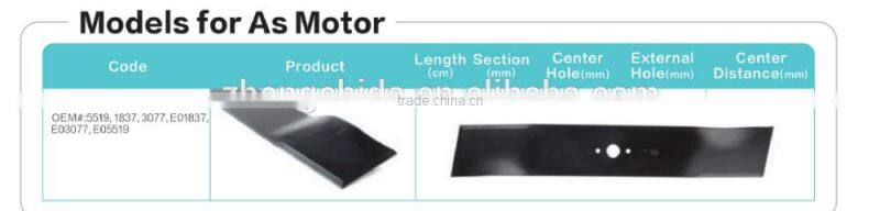 Customized Lawn Mower Blade of As Motor
