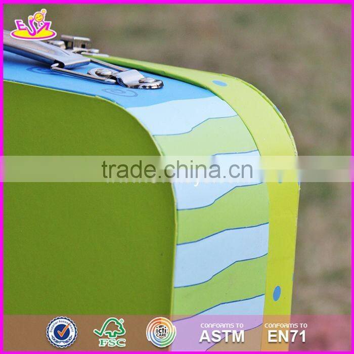 2017 new design lovely wooden kids toy storage W08C172