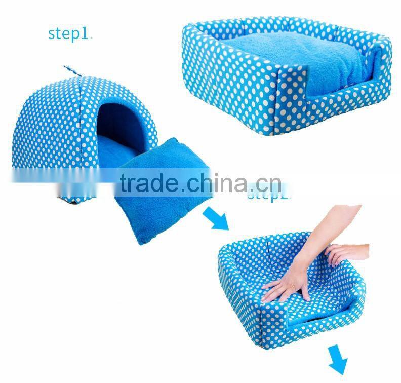 High quality fleece soft pet bed bag