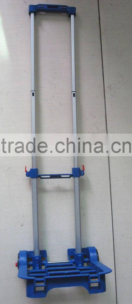 light weight foldable aluminium plastic hand trolley