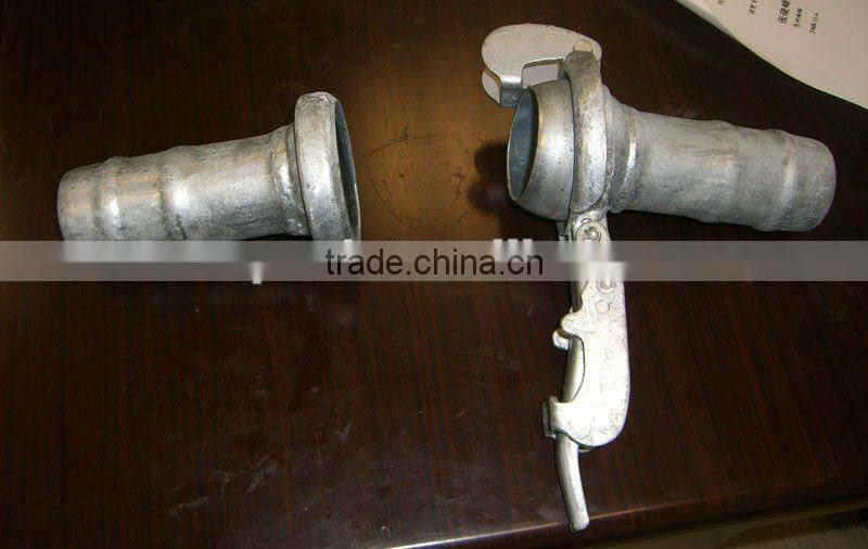 PVC layflat hose with Bauer coupling