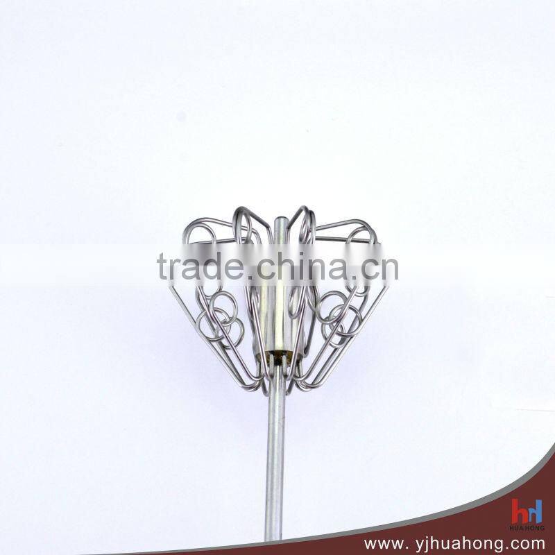 Popular Stainless steel rotation egg beater (HEW-49)