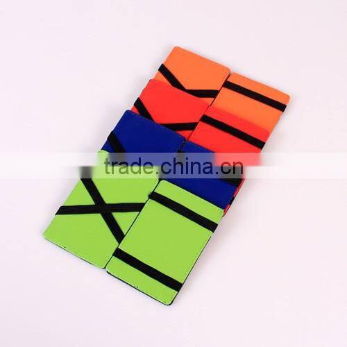PU Leather Elastic Trick Fold Wallet Magic Money Clip