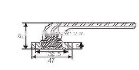 aluminum alloy window casement fastener handle