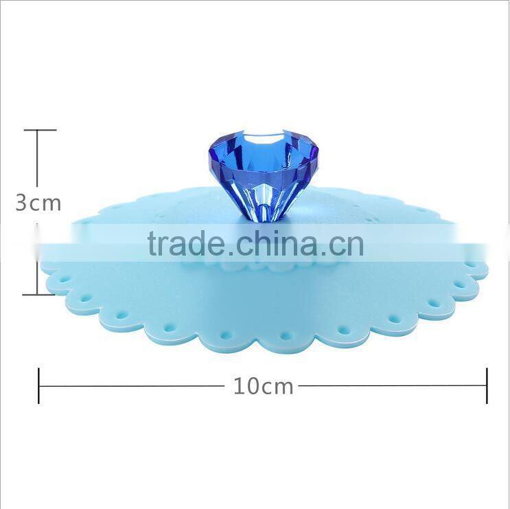 Creative Silicone Cover With Diamond Silicone Coffee Mug Cup Cover In Stock