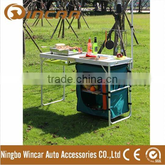 Foldable picnic MDF removable kitchen for BBQ