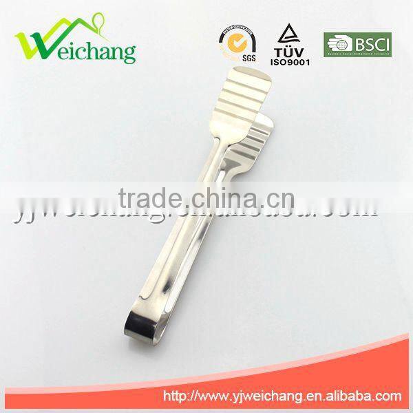 WCV67 premium whole Stainless Steel Food Tong serve tong with long handle