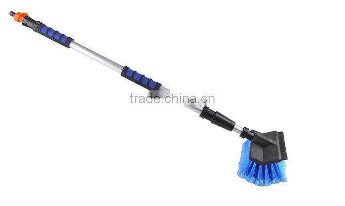 heavy duty car wash brush with aluminum telescopic pole