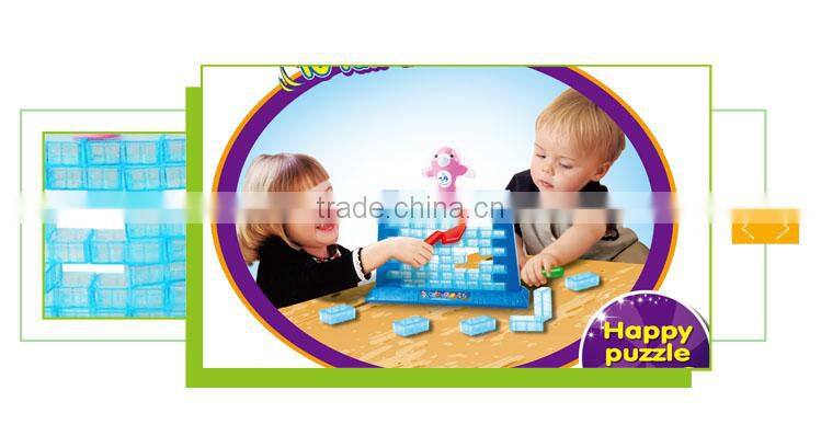 Interesting entertainment push game plastic building brick stress toy