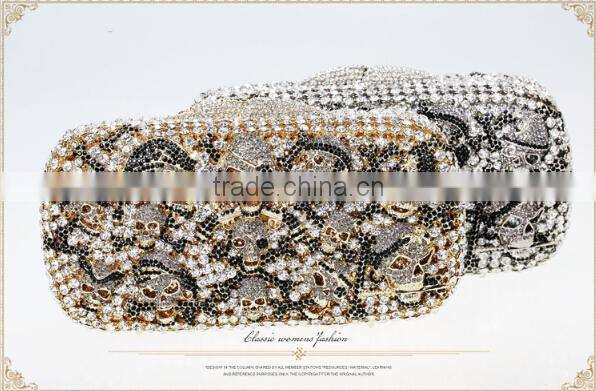 Skull diamond evening Bag