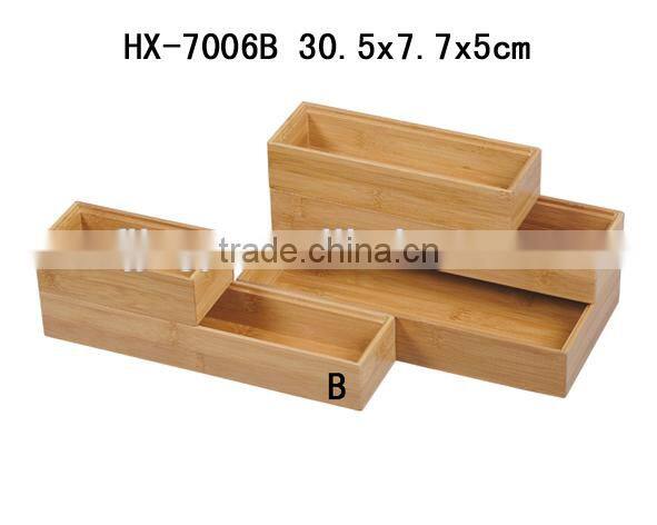 Hot selling bamboo kitchen storage box