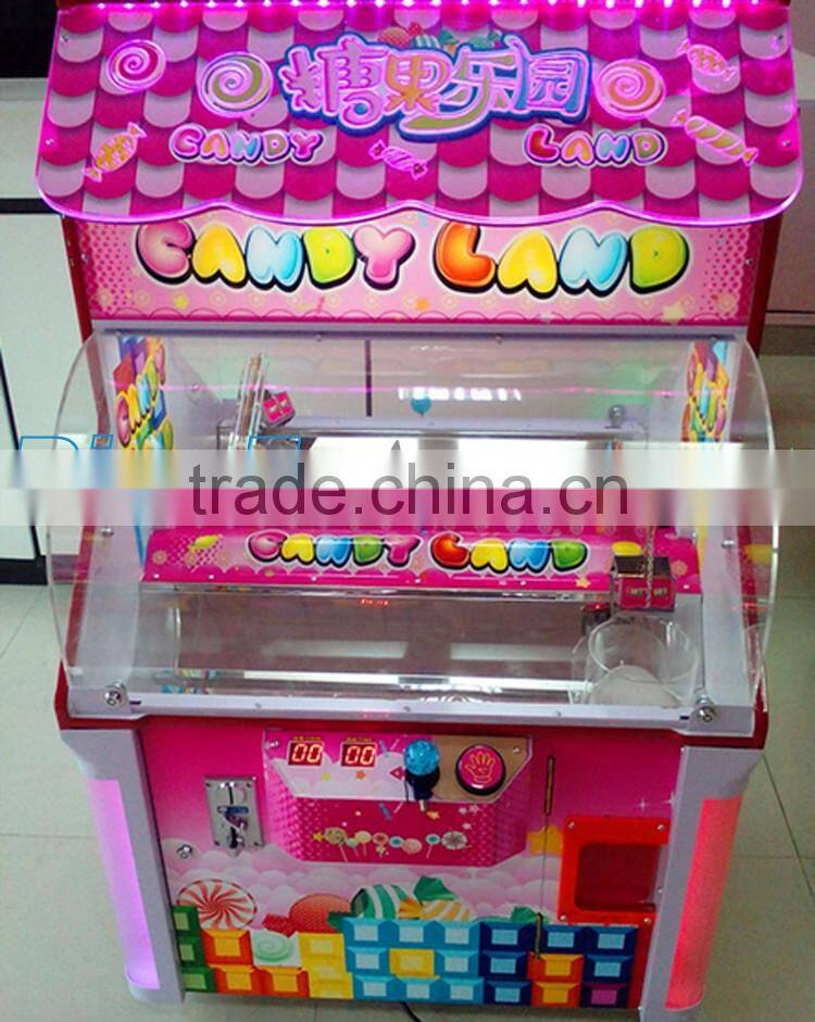 2016 newest hot sell coin operate arcade chilrdren candy claw machine house machine of price promotion sale