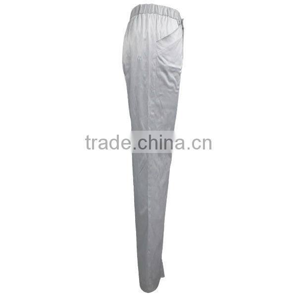 sports/summer polyester/cotton fitness pants with solid color