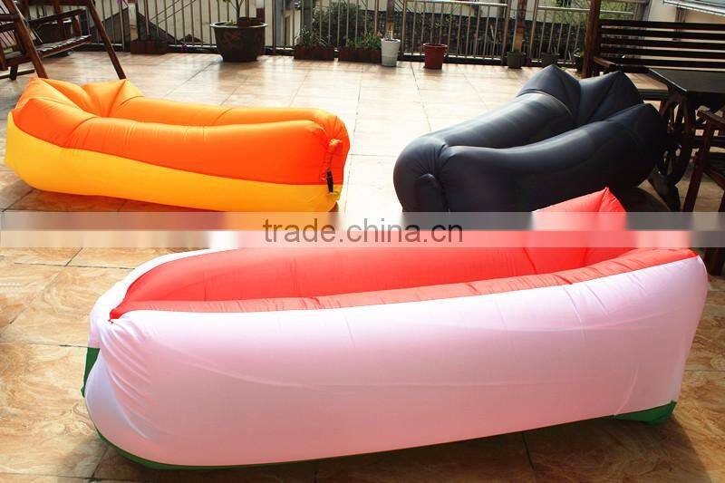 2017 inflatable lounger square head air sofa lay bag camping