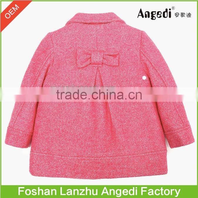 Children Girls Holiday Dress up winter xmas woolen Glitter overcoat