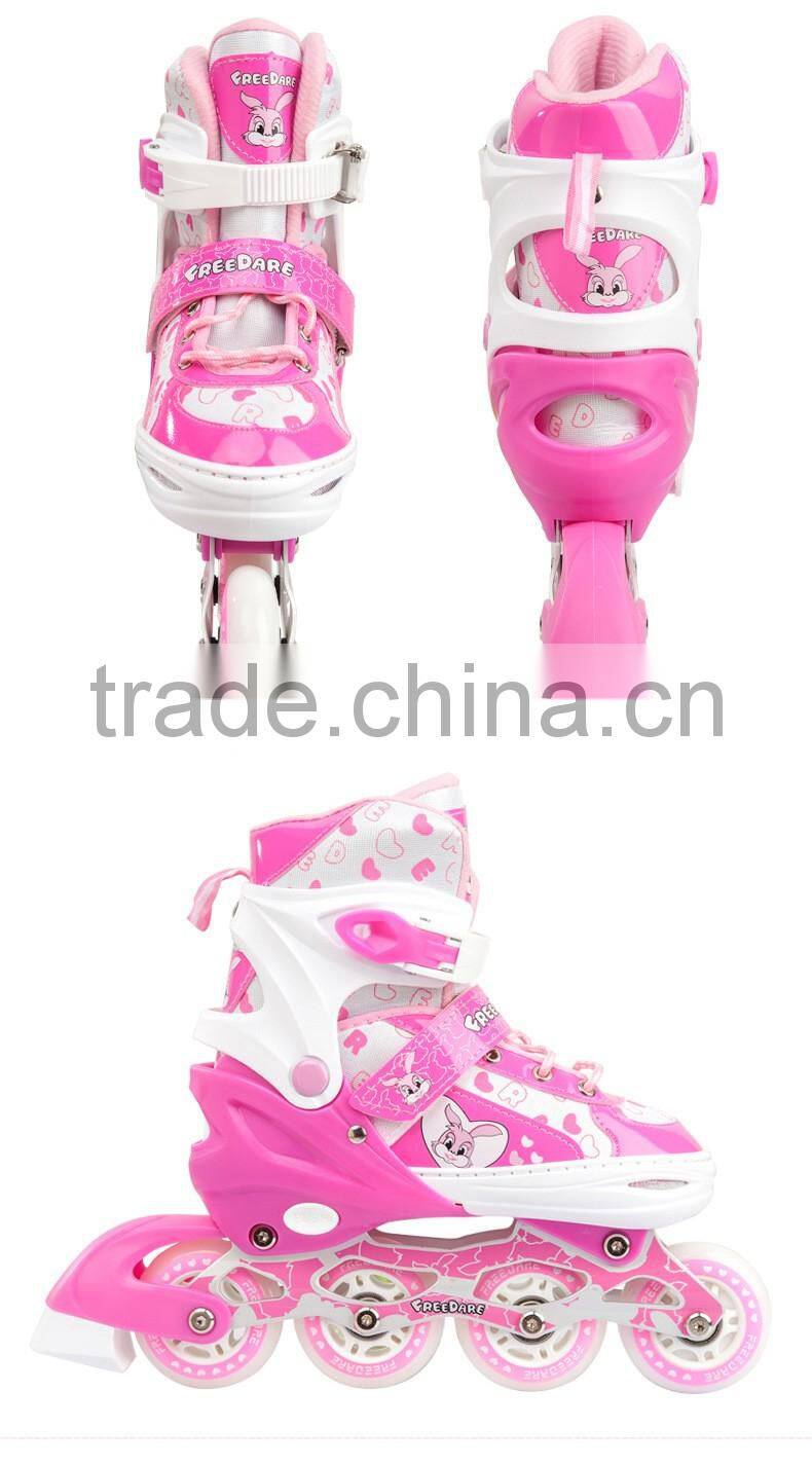 adjustable secure children inline skating wheels roller